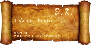 Drágos Kevin névjegykártya